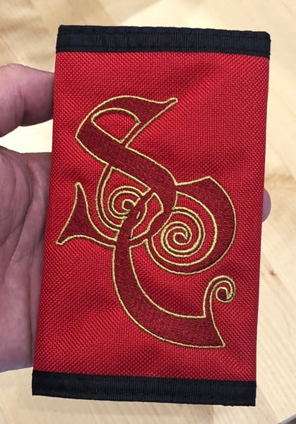 SC Embroidered Wallet Closed Custom Shirts and More