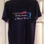 Surrey Academy of Musical Theatre T-Shirt Back