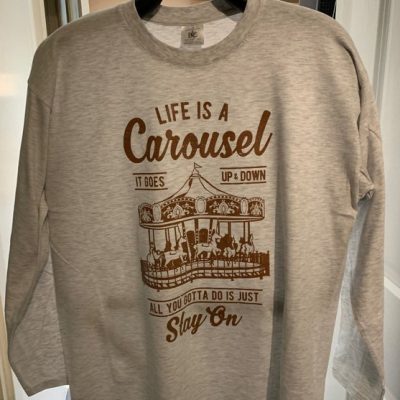Life Is A Carousel Men's LSL T-Shirt