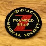 Zodiac Embroidered Patch Black