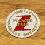 Zodiac Embroidered Patch White
